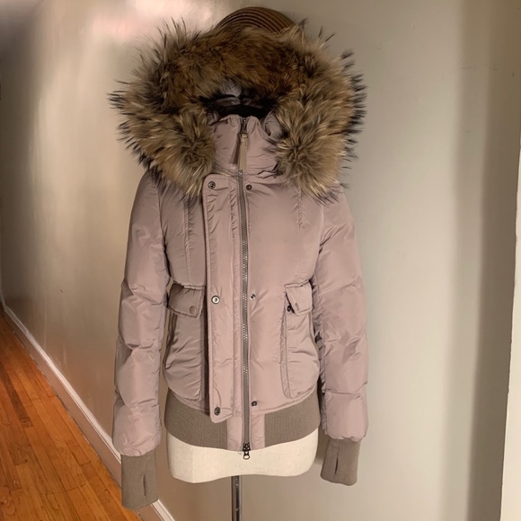 mackage short down jacket